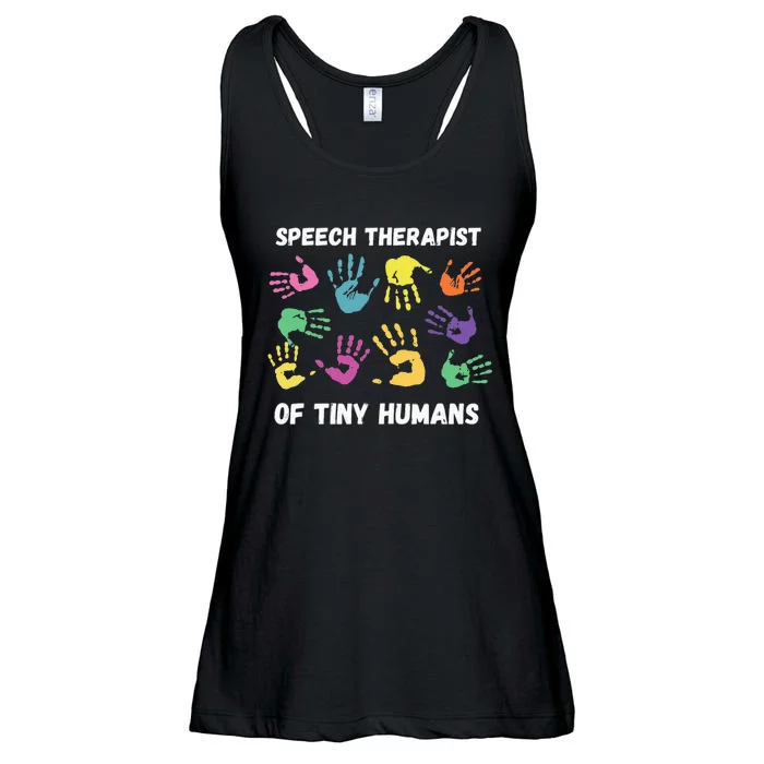 SLP Speech Language Pathology Therapist Ladies Essential Flowy Tank