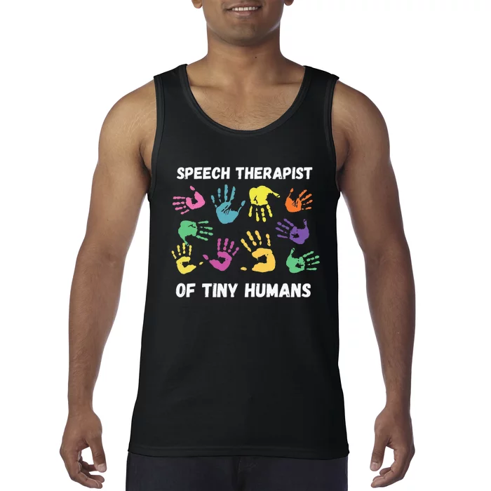 SLP Speech Language Pathology Therapist Tank Top