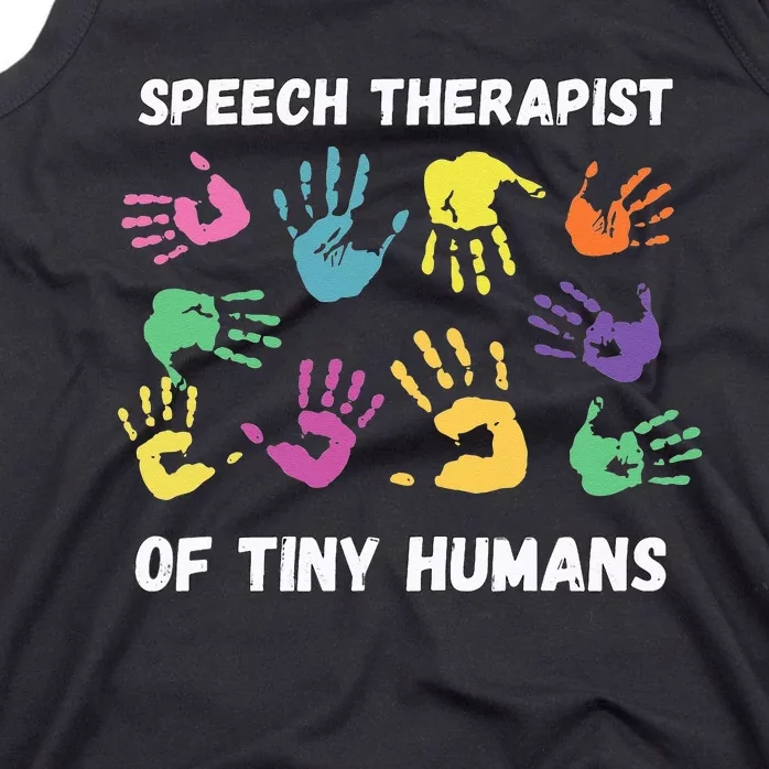 SLP Speech Language Pathology Therapist Tank Top