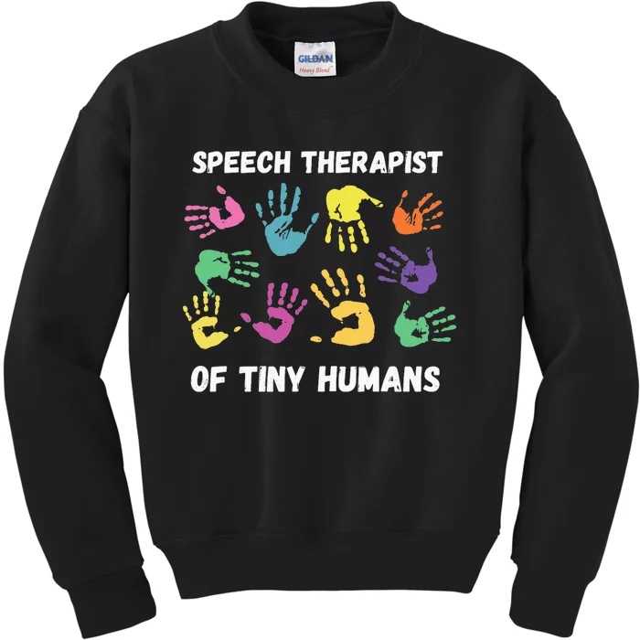 SLP Speech Language Pathology Therapist Kids Sweatshirt