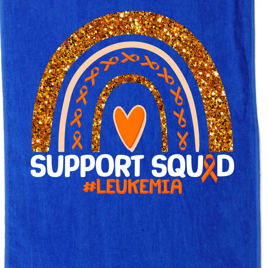 Support Squad #Leukemia Orange Ribbon Rainbow Platinum Collection Golf Towel