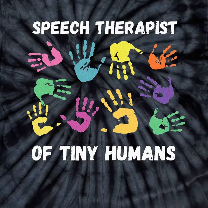 SLP Speech Language Pathology Therapist Tie-Dye T-Shirt