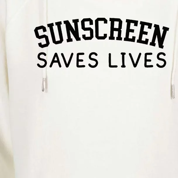 Sunscreen Saves Lives Funny Dermatology Doctor Derm Squad Womens Funnel Neck Pullover Hood