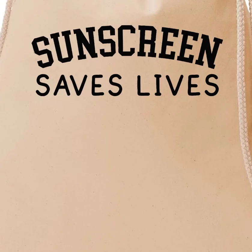 Sunscreen Saves Lives Funny Dermatology Doctor Derm Squad Drawstring Bag