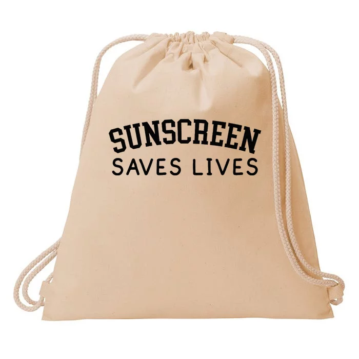 Sunscreen Saves Lives Funny Dermatology Doctor Derm Squad Drawstring Bag