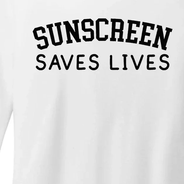 Sunscreen Saves Lives Funny Dermatology Doctor Derm Squad Womens CVC Long Sleeve Shirt