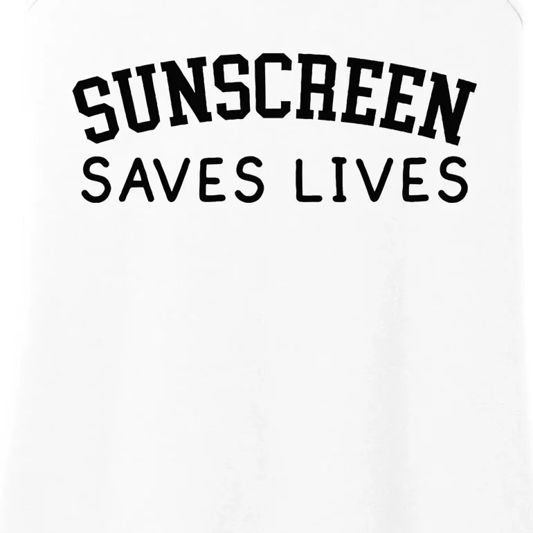 Sunscreen Saves Lives Funny Dermatology Doctor Derm Squad Ladies Essential Tank