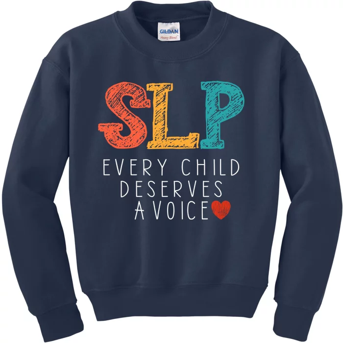 SLP Speech Language Pathologist Speech Therapy Kids Sweatshirt