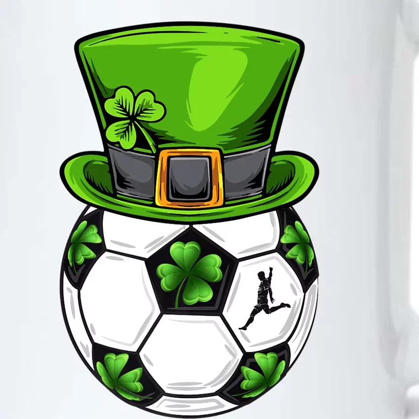 Soccer Shamrock Leprechaun St Patricks Day Sports Black Color Changing Mug