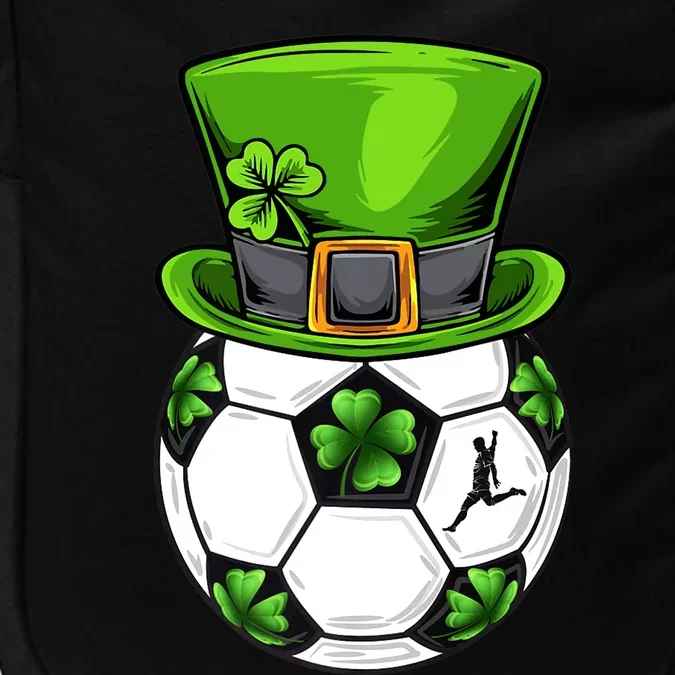 Soccer Shamrock Leprechaun St Patricks Day Sports Impact Tech Backpack