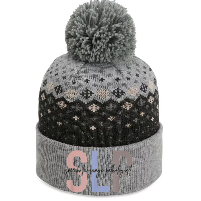 SLP Speech Language Pathologist, Speech Therapy The Baniff Cuffed Pom Beanie