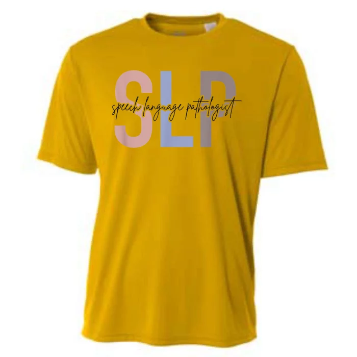 SLP Speech Language Pathologist, Speech Therapy Cooling Performance Crew T-Shirt