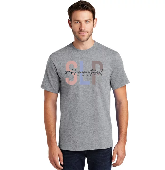 SLP Speech Language Pathologist, Speech Therapy Tall T-Shirt