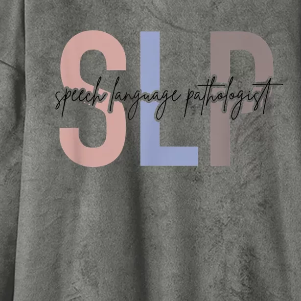 SLP Speech Language Pathologist, Speech Therapy Hooded Wearable Blanket