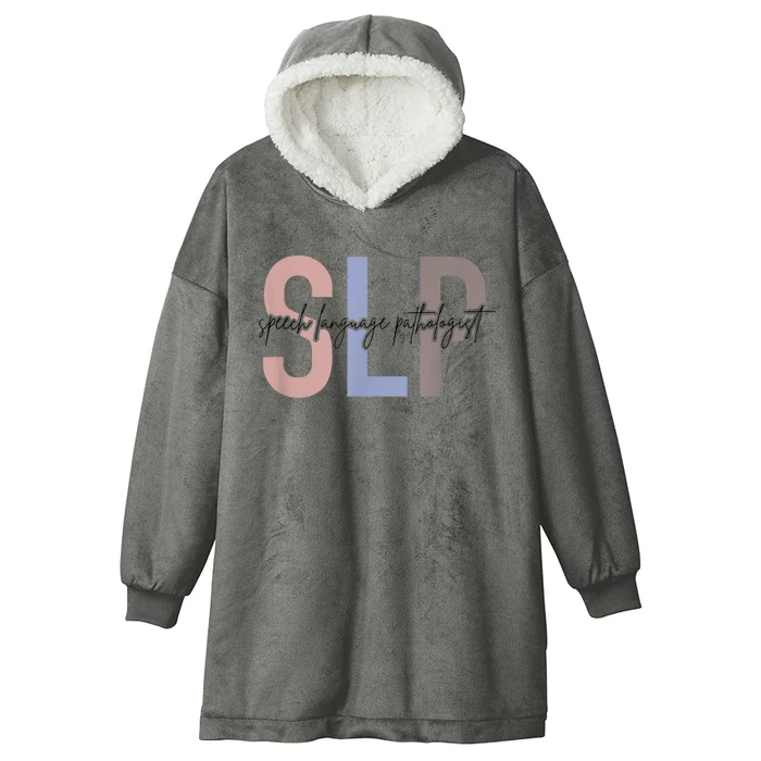 SLP Speech Language Pathologist, Speech Therapy Hooded Wearable Blanket