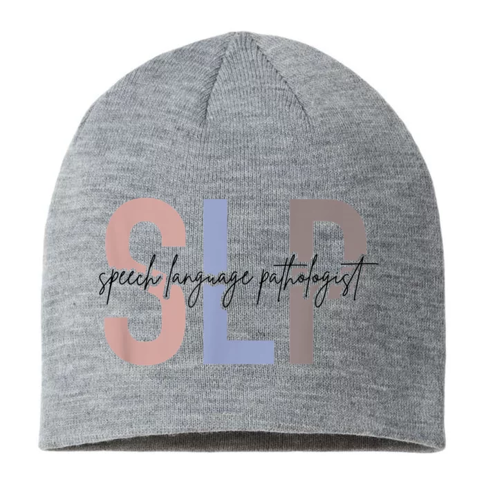 SLP Speech Language Pathologist, Speech Therapy 8 1/2in Sustainable Knit Beanie