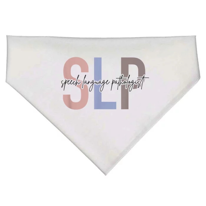 SLP Speech Language Pathologist, Speech Therapy USA-Made Doggie Bandana