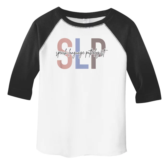 SLP Speech Language Pathologist, Speech Therapy Toddler Fine Jersey T-Shirt