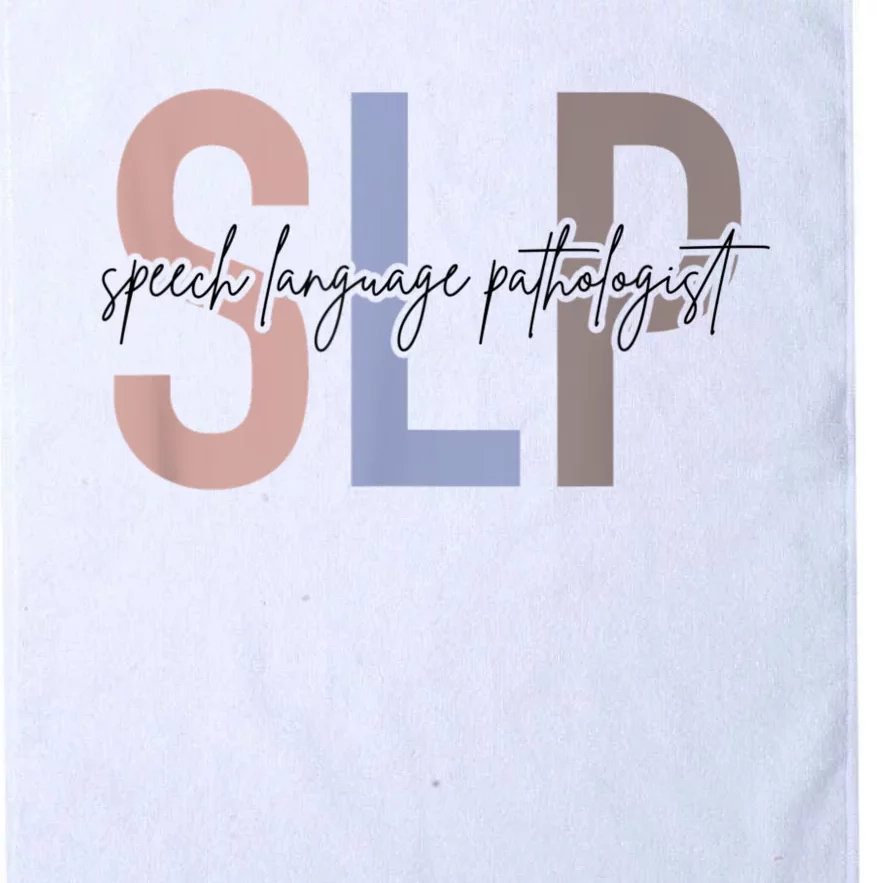 SLP Speech Language Pathologist, Speech Therapy Platinum Collection Golf Towel