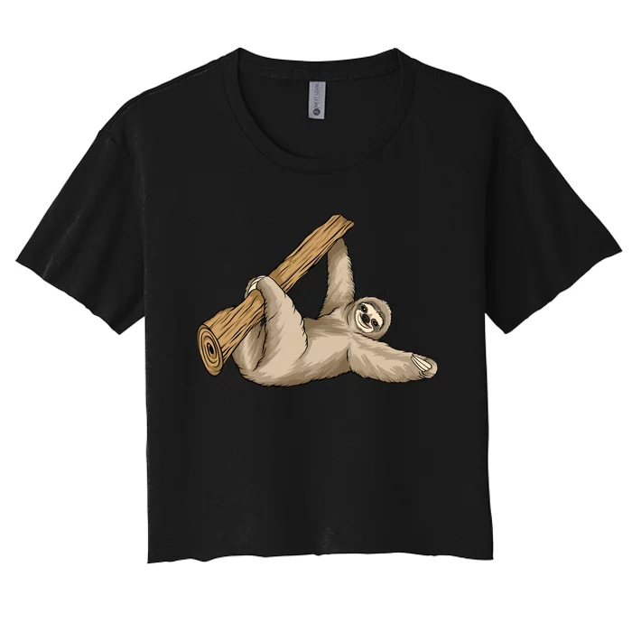 Sloth Women's Crop Top Tee