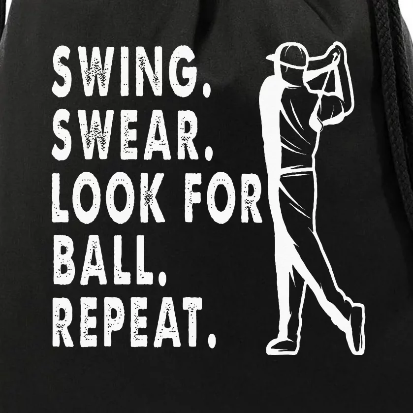 Swing Swear Look For Ball Repeat Drawstring Bag