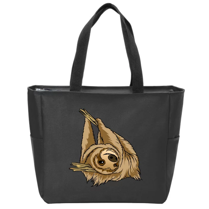 Sloth Zip Tote Bag