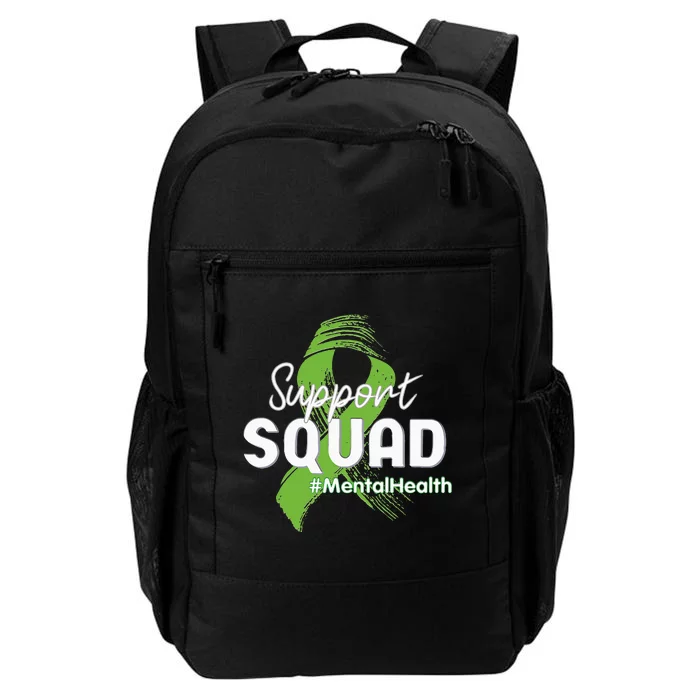 Support Squad Mental Health Awareness Lime Green Ribbon Daily Commute Backpack