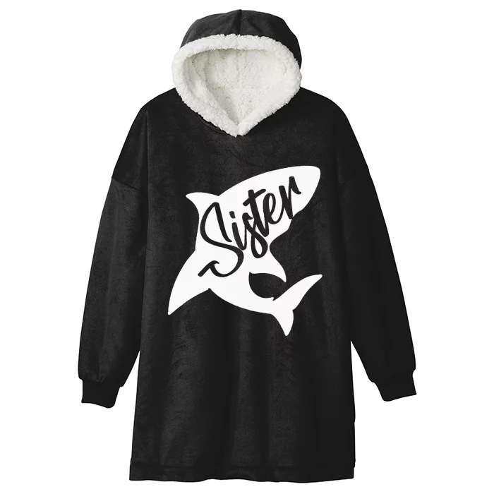 Sister Shark Matching Family Shark Hooded Wearable Blanket