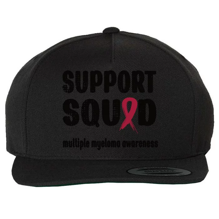 Support Squad Multiple Myeloma Warrior Squad Great Gift Wool Snapback Cap