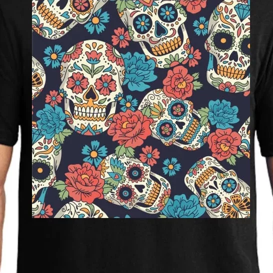 Sugar Skulls Mexican Pajama Set