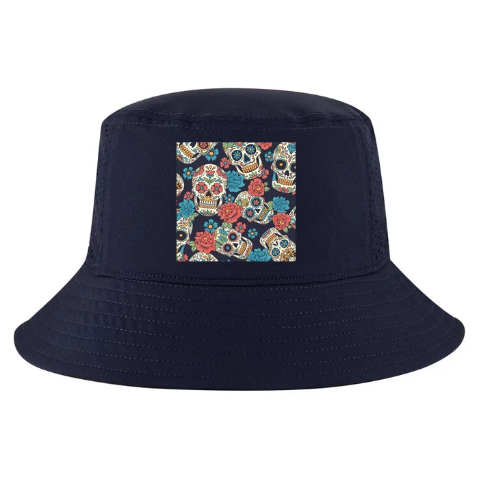 Sugar Skulls Mexican Cool Comfort Performance Bucket Hat