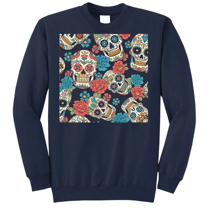 Sugar Skulls Mexican Tall Sweatshirt