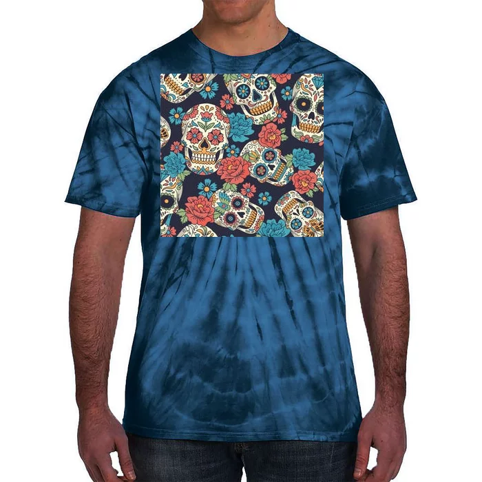 Sugar Skulls Mexican Tie-Dye T-Shirt