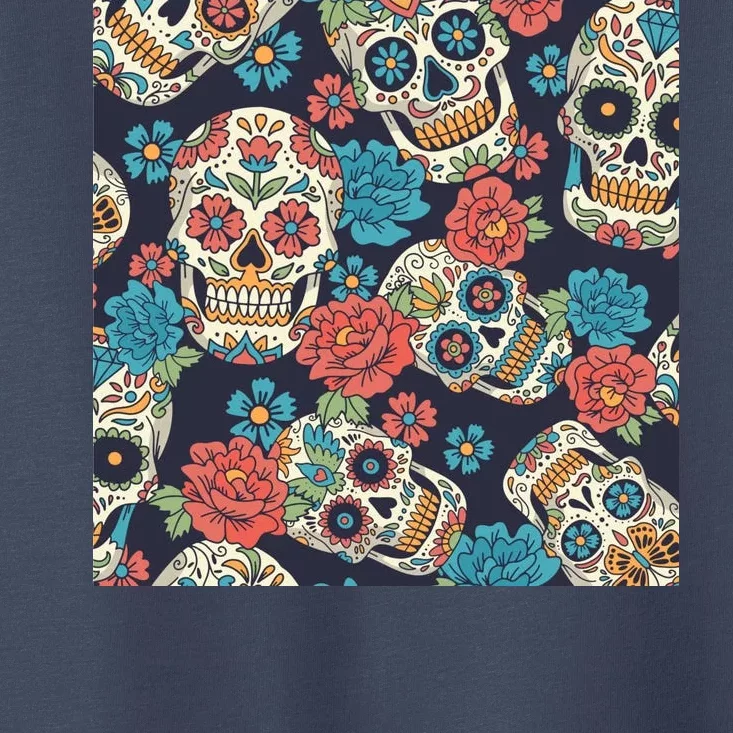 Sugar Skulls Mexican Toddler T-Shirt