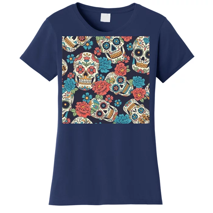 Sugar Skulls Mexican Women's T-Shirt