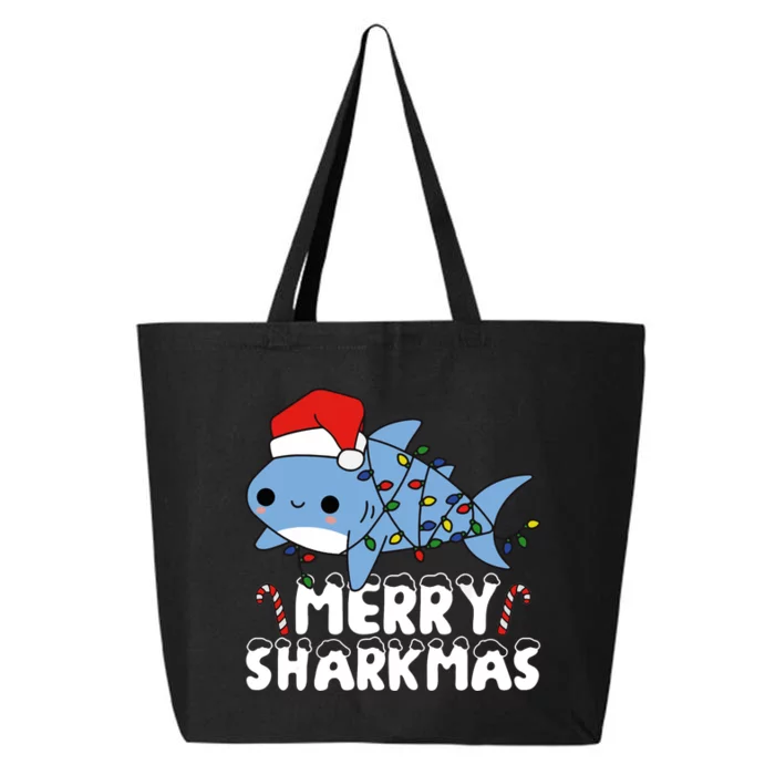 Santa Shark Merry Sharkmas 25L Jumbo Tote