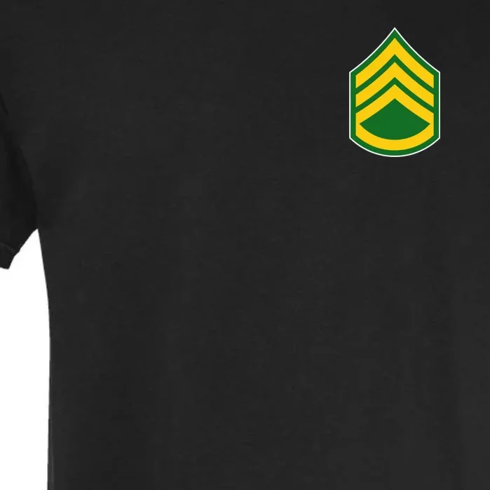 Staff Sergeant Military Badge Garment-Dyed Heavyweight T-Shirt