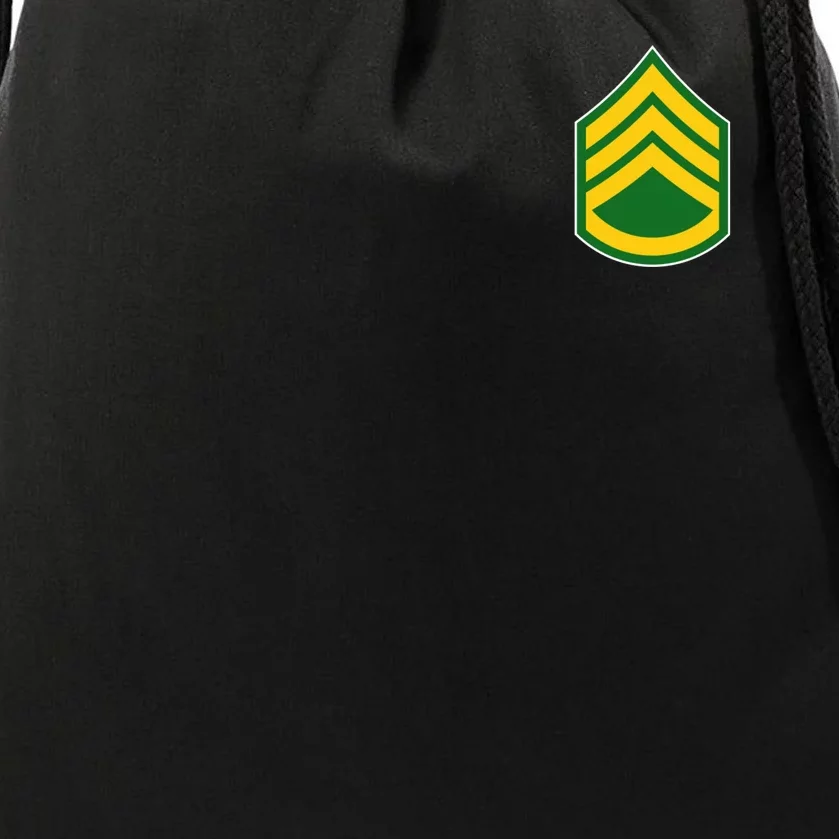 Staff Sergeant Military Badge Drawstring Bag