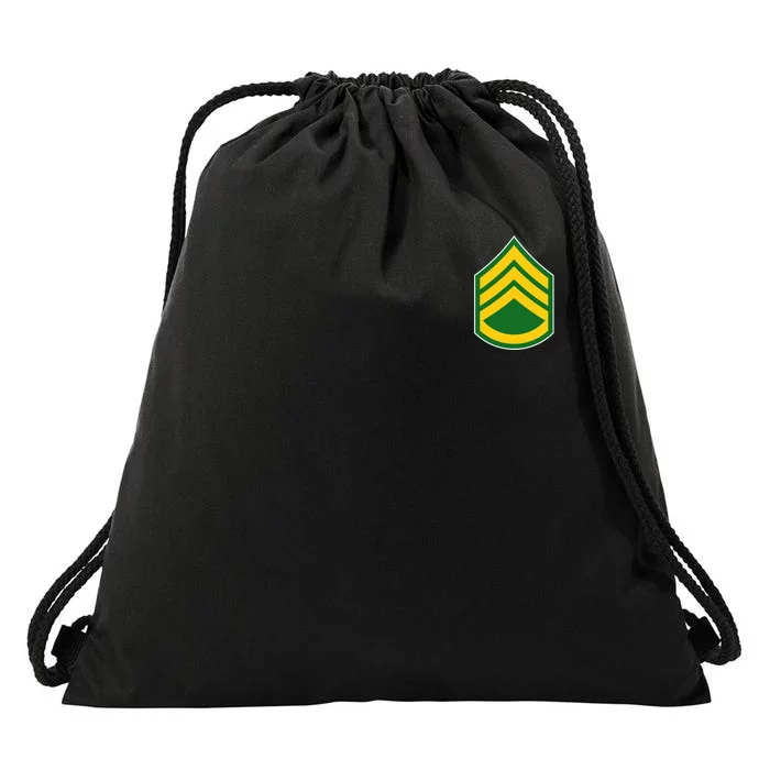 Staff Sergeant Military Badge Drawstring Bag