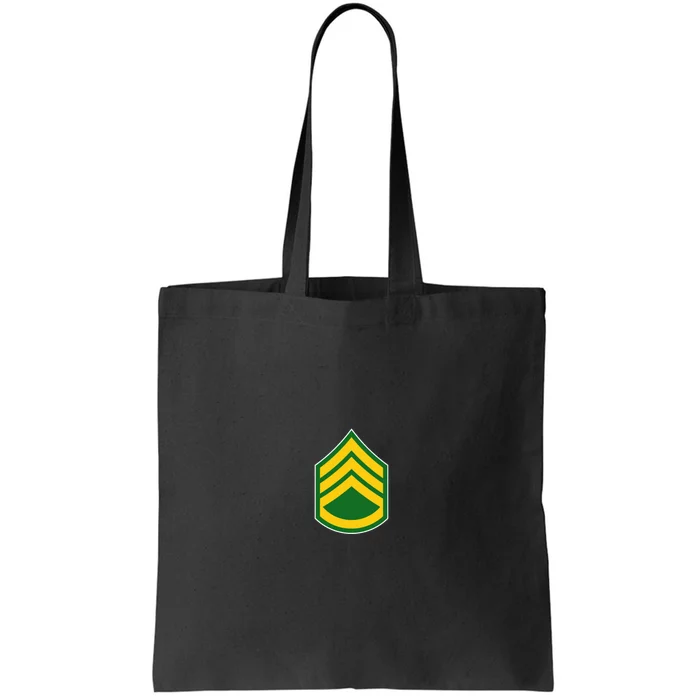 Staff Sergeant Military Badge Tote Bag