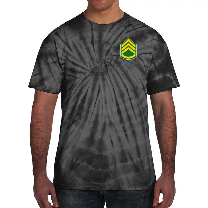 Staff Sergeant Military Badge Tie-Dye T-Shirt