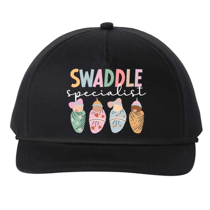 Swaddle Specialist Mother Nurse Postpartum Nurse Gift Snapback Five-Panel Rope Hat