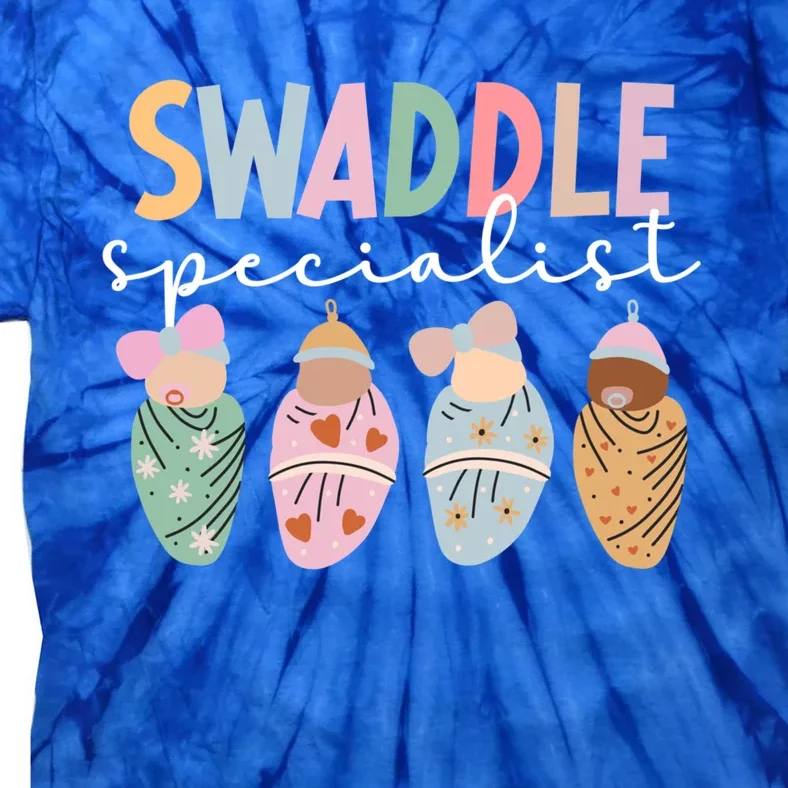 Swaddle Specialist Mother Nurse Postpartum Nurse Gift Tie-Dye T-Shirt