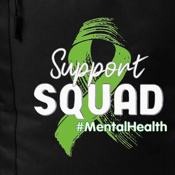 Support Squad Mental Health Awareness Lime Green Ribbon Daily Commute Backpack