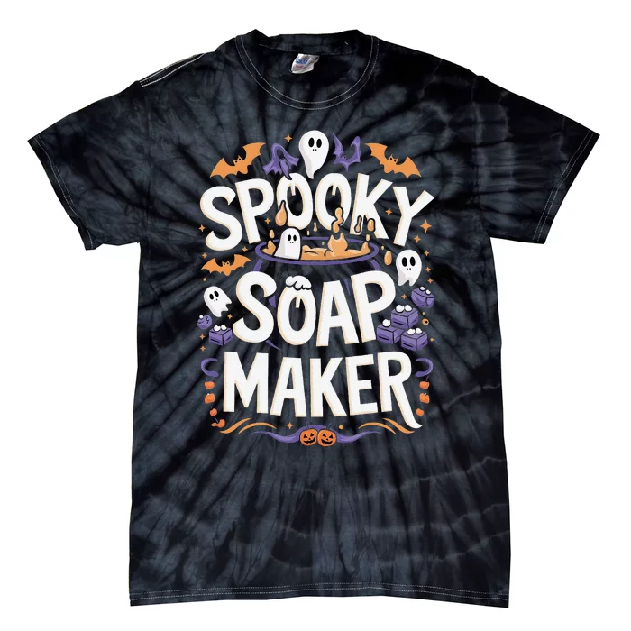 Spooky Soap Maker Halloween Soap Making Tie-Dye T-Shirt