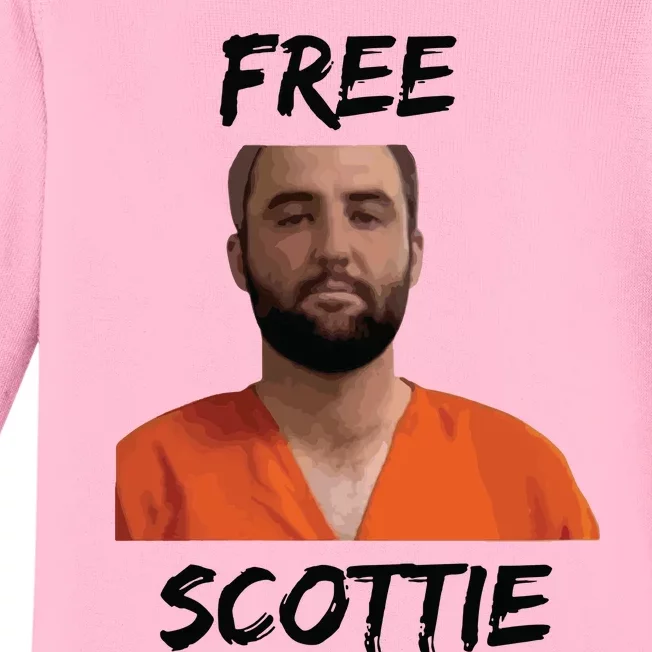 Scottie Scheffler Mugshot 2024 Baby Long Sleeve Bodysuit