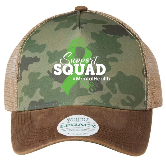 Support Squad Mental Health Awareness Ribbon Legacy Tie Dye Trucker Hat