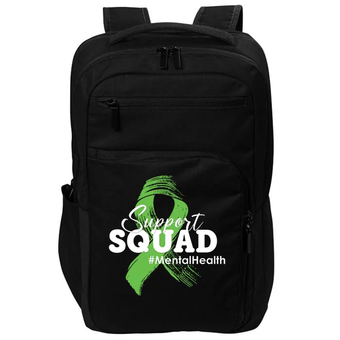 Support Squad Mental Health Awareness Ribbon Impact Tech Backpack