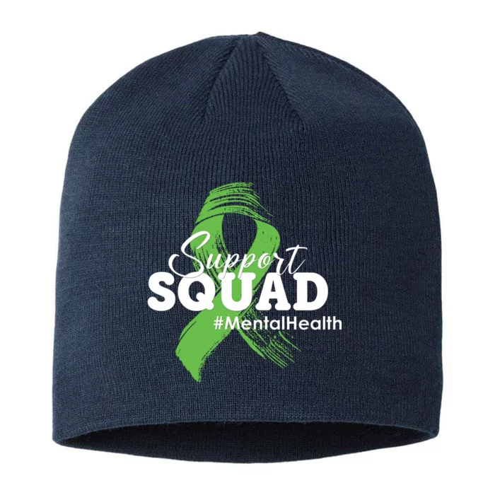 Support Squad Mental Health Awareness Ribbon 8 1/2in Sustainable Knit Beanie