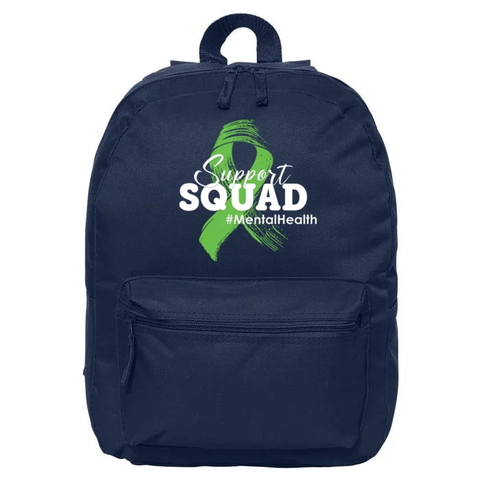 Support Squad Mental Health Awareness Ribbon 16 in Basic Backpack